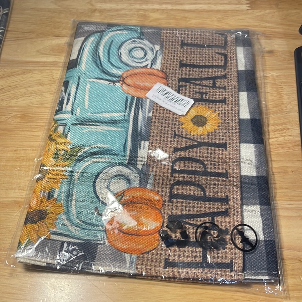 Nwt Buffalo Plaid Pumpkin Thanksgiving Table Runner
